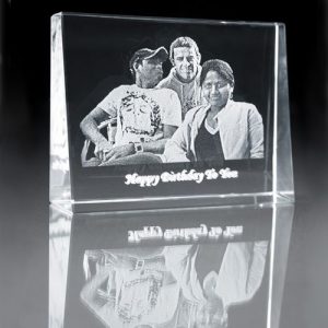 2D Engraved Photo Crystal Gift