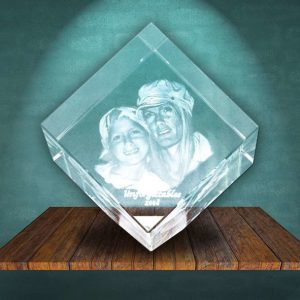 3D Photo Crystal Diamond Large