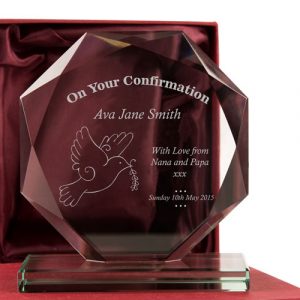 Confirmation Personalised Engraved Glass Gift
