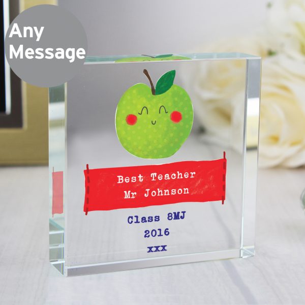 Thank You Teacher Personalised Glass Gift