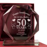 50th Anniversary Glass Gift