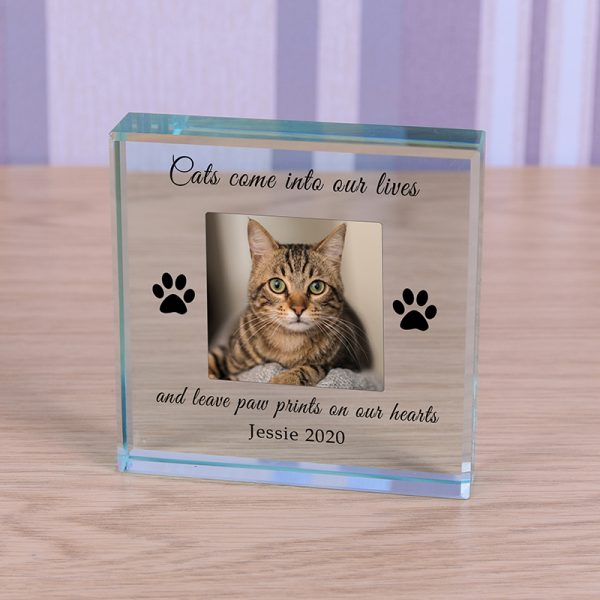 Personalised Photo Block Cat Memorial