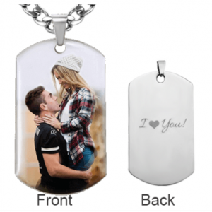Photo Dog Tag Necklace
