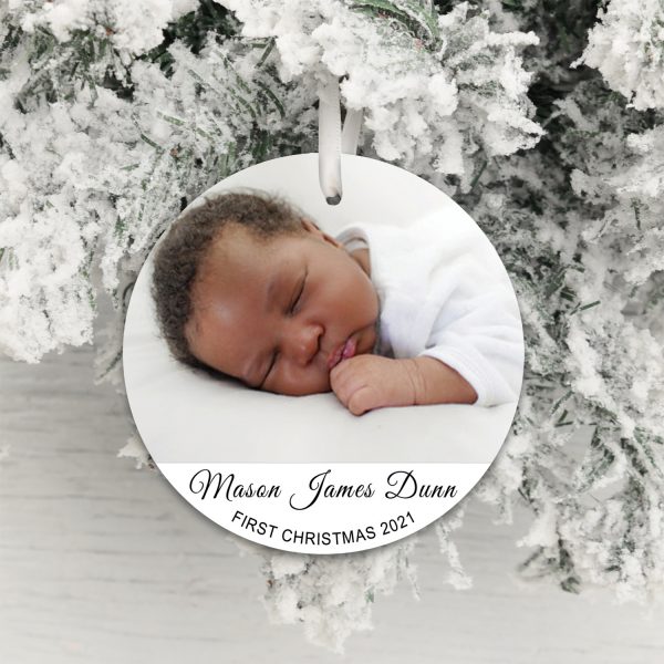 First Christmas Photo Decoration