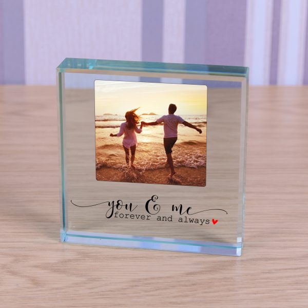 Personalised You & Me Glass Token