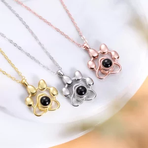 Paw Print Projection Necklace