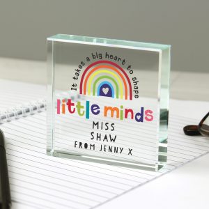 Personalised Teacher Thank You Glass Block