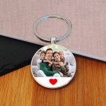 Photo Upload with Heart Key Ring