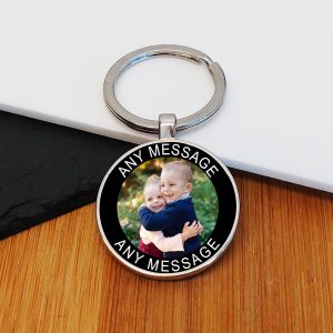 Photo Upload and Message Key Ring