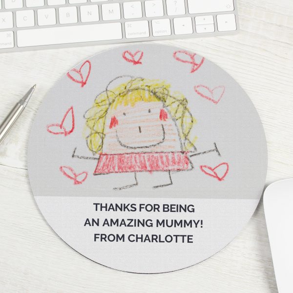 Personalised Childrens Drawing Photo Upload Mouse Mat