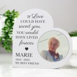 Personalised Memorial Photo Upload Heart Ornament
